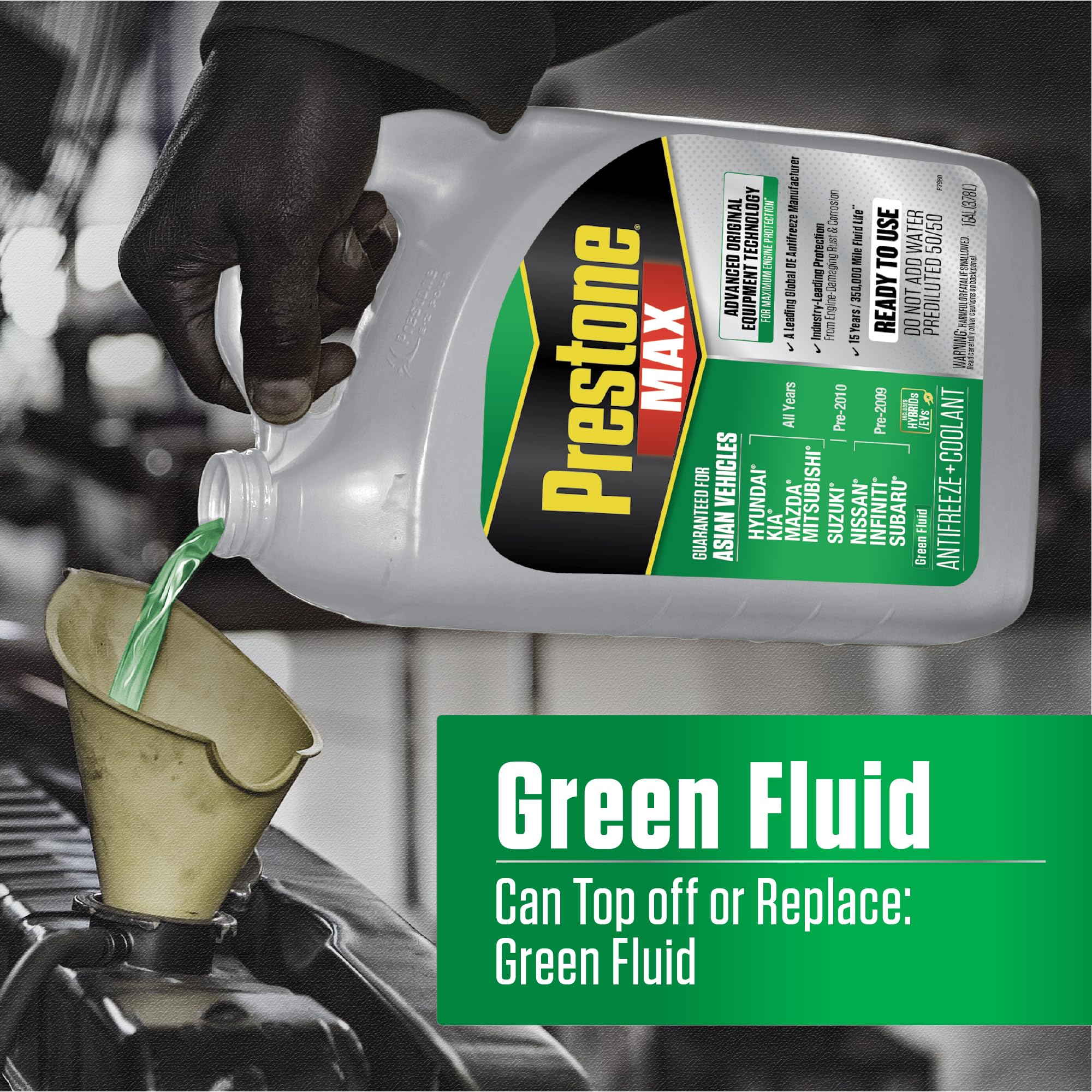Amazon.com: Prestone AF6610 MAX Asian Vehicles (Green) Anti-Freeze